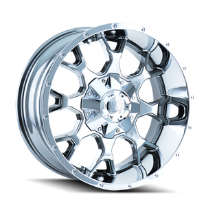 Mayhem WARRIOR Chrome 20x10 -25 6x135|6x139.7mm 106mm - Wheelwiz