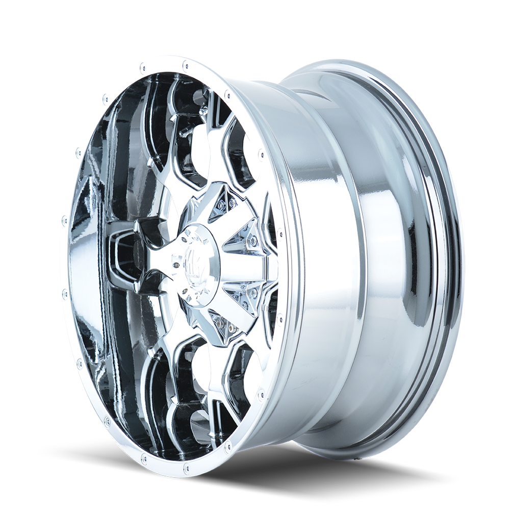 Mayhem WARRIOR Chrome 20x9 +18 8x165.1|8x170mm 130.8mm - Wheelwiz