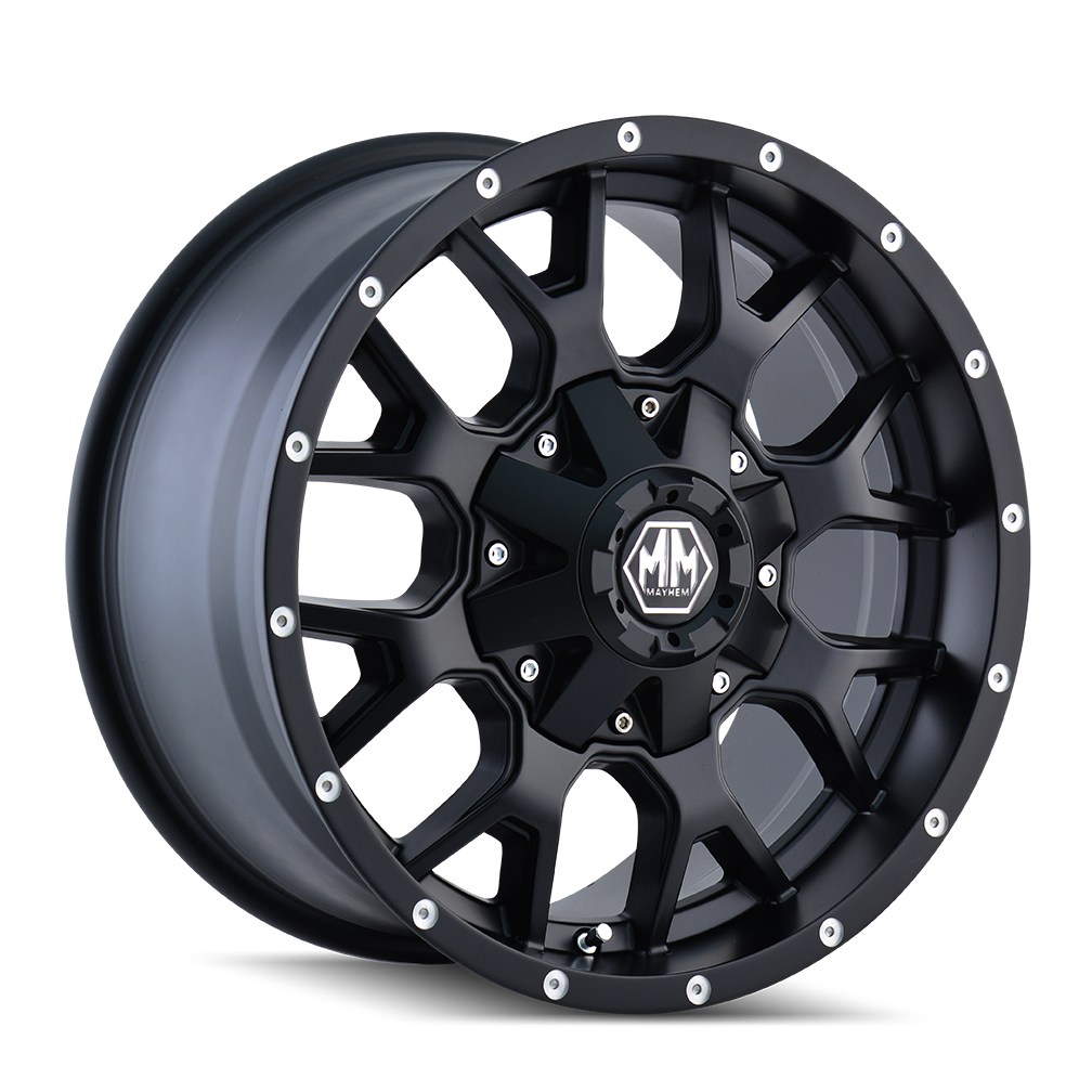 Mayhem WARRIOR Matte black 18x9 +18 8x180mm 124.1mm - Wheelwiz
