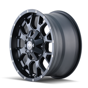 Mayhem WARRIOR Matte black 18x9 -12 6x135|6x139.7mm 106mm