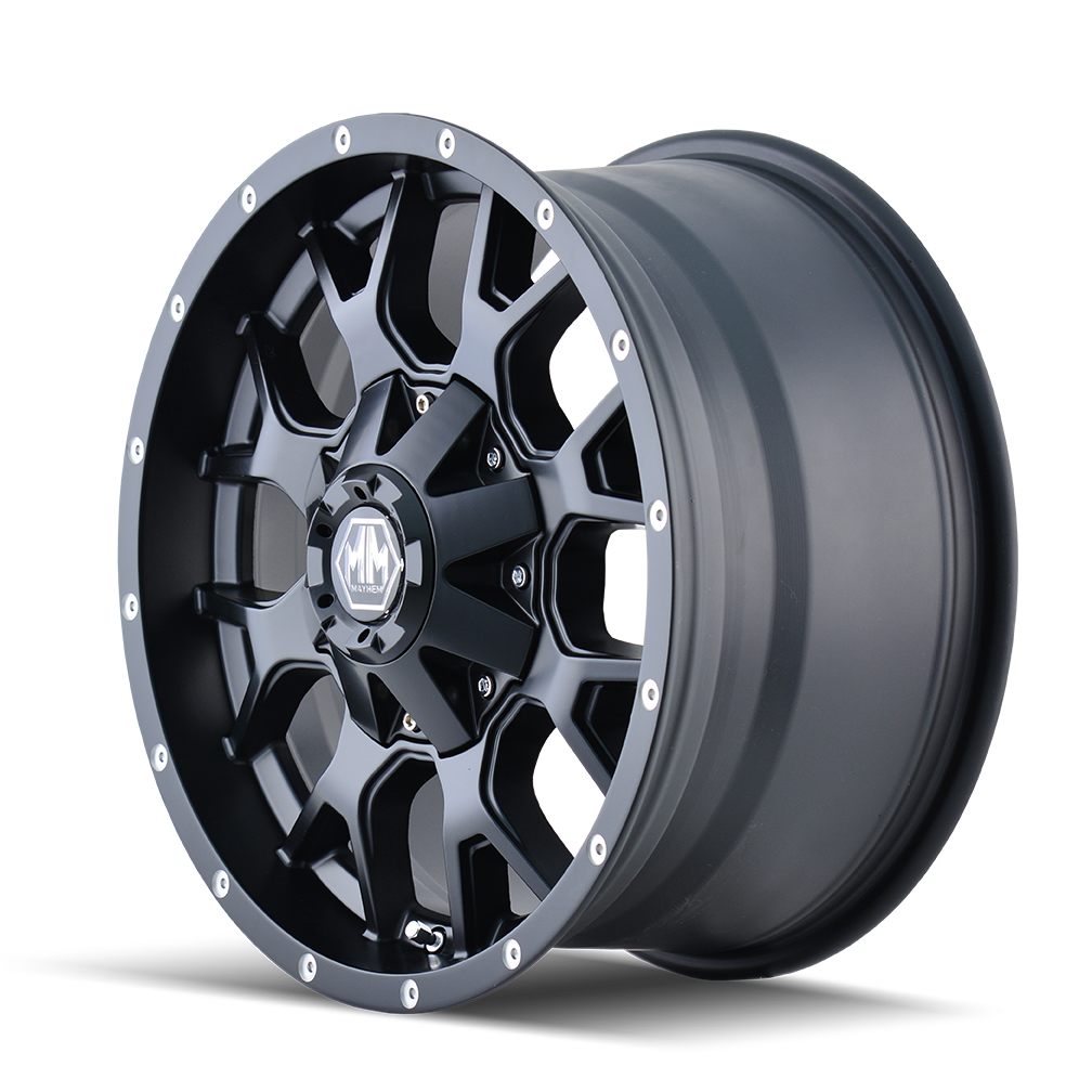 Mayhem WARRIOR Matte black 17x9 +18 5x127|5x139.7mm 87mm - Wheelwiz