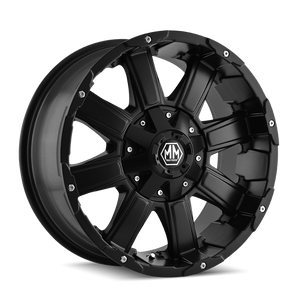 Mayhem CHAOS Matte black 22x12 -44 8x165.1|8x170mm 130.8mm - WheelWiz