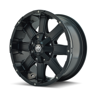 Mayhem CHAOS Matte black 18x9 -12 8x165.1|8x170mm 130.8mm - Wheelwiz