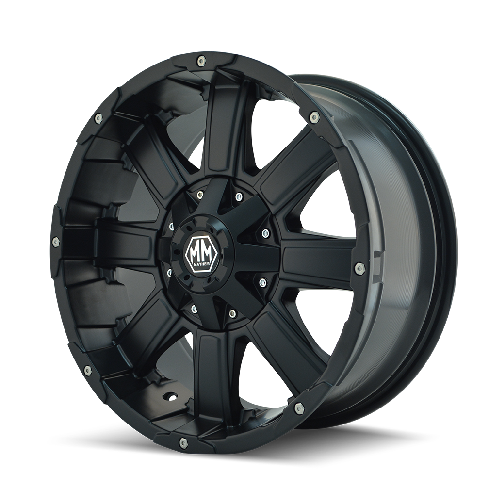 Mayhem CHAOS Matte black 18x9 +18 5x127|5x139.7mm 87mm - Wheelwiz