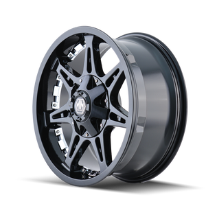 Mayhem MISSILE Gloss black 18x9 +18 8x165.1|8x170mm 130.8mm - WheelWiz