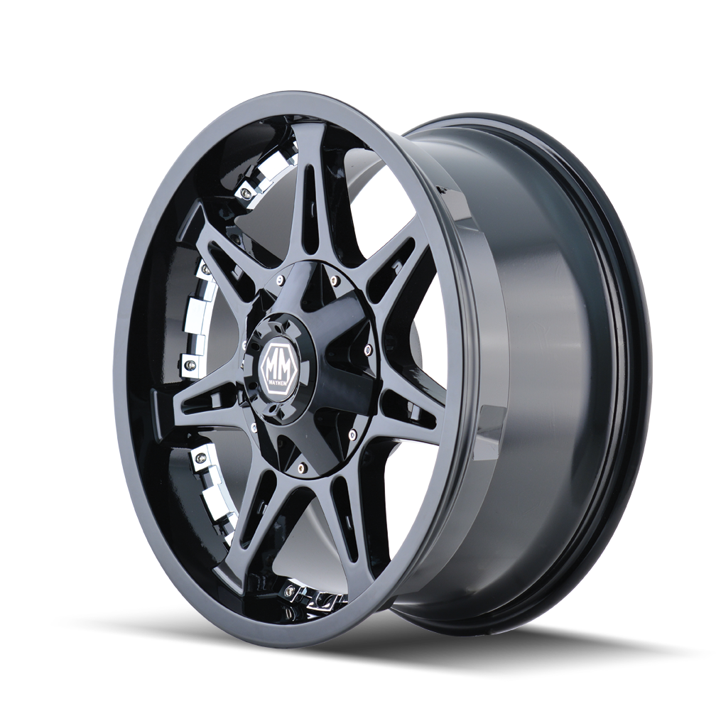 Mayhem MISSILE Gloss black 18x9 +18 8x180mm 124.1mm - WheelWiz