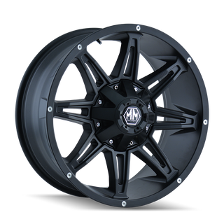 Mayhem RAMPAGE Matte black 17x9 +18 5x127|5x139.7mm 87mm
