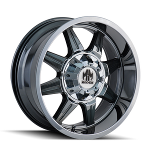 Mayhem MONSTIR Chrome 22x10 8x165.1,8x170mm 130.8mm - Wheelwiz