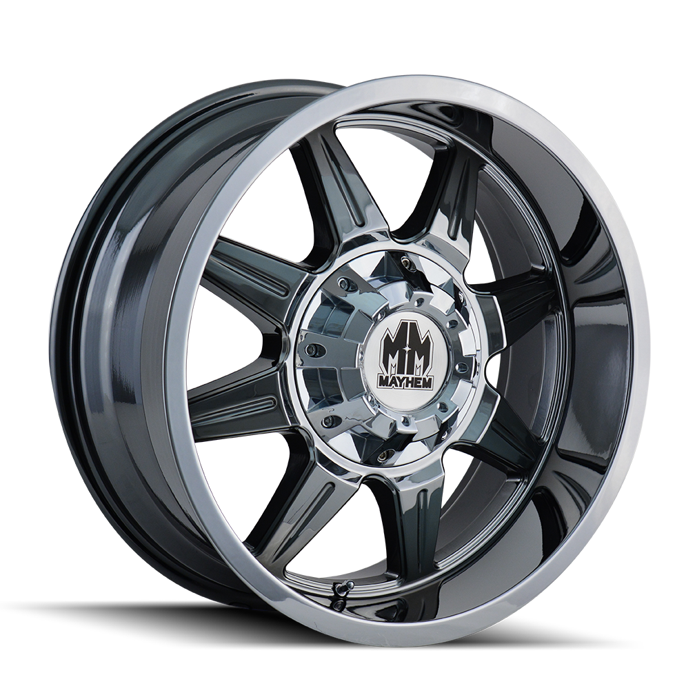Mayhem MONSTIR Chrome 22x10 -19 6x135|6x139.7mm 106mm - Wheelwiz