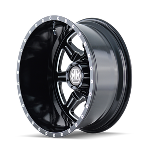 Mayhem MONSTIR Gloss black milled 19.5x6.75 -143 8x200mm 142mm - WheelWiz