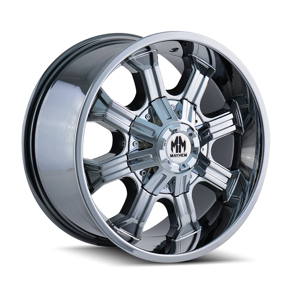 Mayhem BEAST Chrome 20x9 +18 8x165.1|8x170mm 130.8mm - WheelWiz