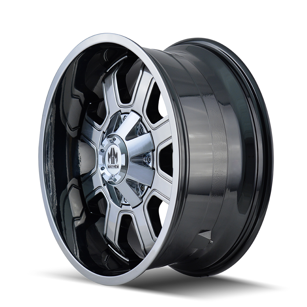 Mayhem FIERCE Chrome 20x10 -19 8x165.1|8x170mm 130.8mm - Wheelwiz