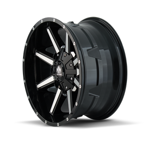 Mayhem ARSENAL Gloss black machined 17x9 +18 6x120|6x139.7mm 78.1mm - Wheelwiz