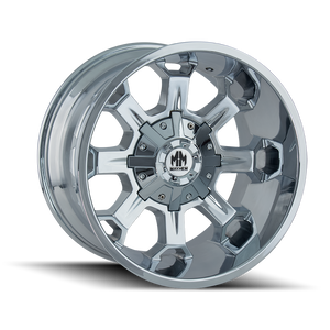 Mayhem COMBAT Chrome 20x9 +18 5x150|5x139.7mm 110mm - Wheelwiz