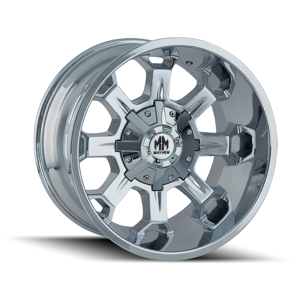Mayhem COMBAT Chrome 20x9 0 8x180mm 124.1mm - Wheelwiz