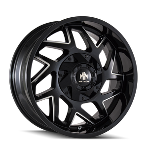 Mayhem HATCHET Gloss black milled 20x9 0 8x165.1|8x170mm 130.8mm