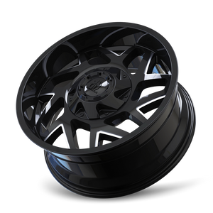 Mayhem HATCHET Gloss black milled 20x9 0 8x165.1|8x170mm 130.8mm