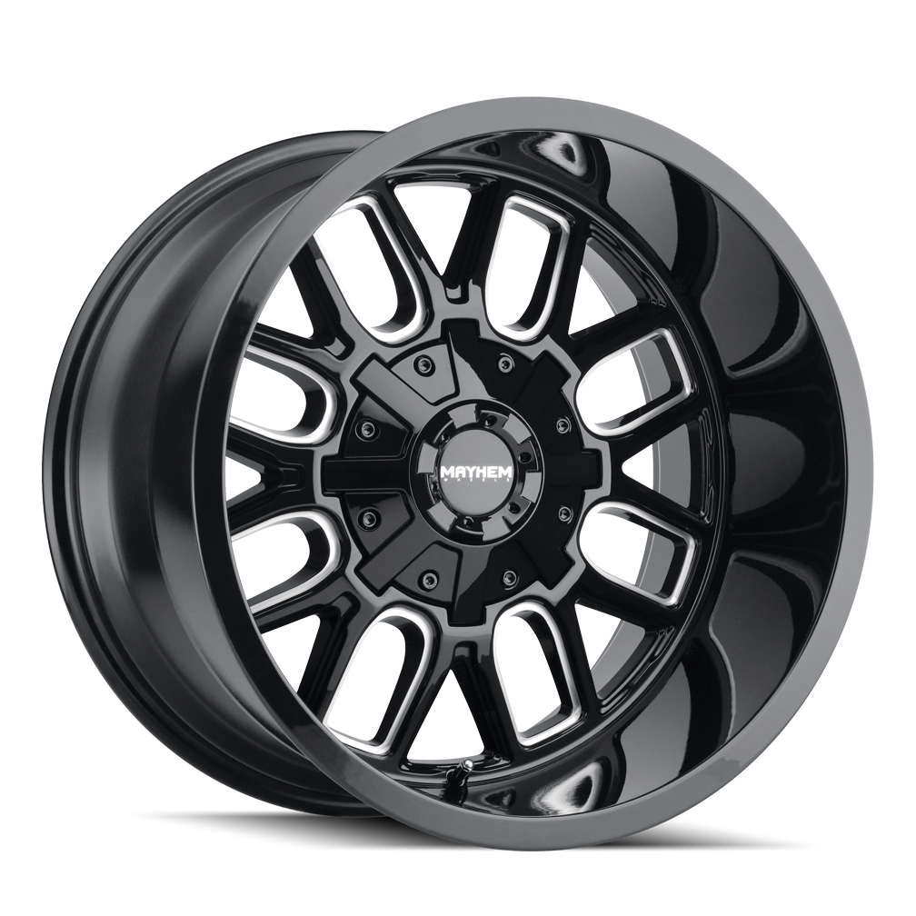 Mayhem COGENT Gloss black milled 20x9 +13 6x135|6x139.7mm 106mm - Wheelwiz