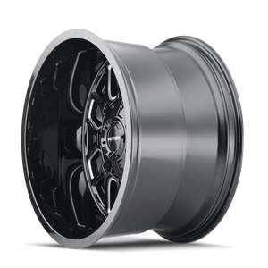 Mayhem COGENT Gloss black milled 17x9 -12 6x135|6x139.7mm 106mm - Wheelwiz