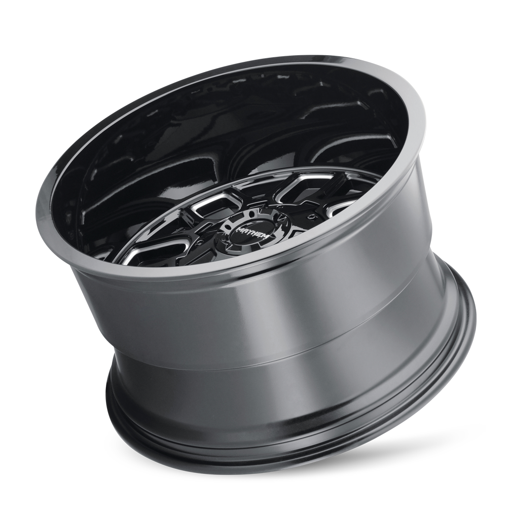 Mayhem COGENT Gloss black milled 22x10 -19 8x165.1|8x170mm 130.8mm - Wheelwiz
