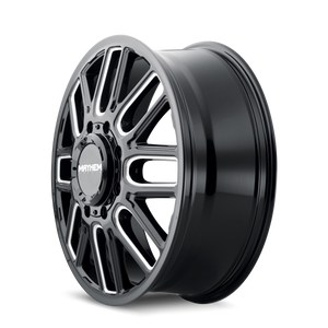 Mayhem COGENT DUALLY Gloss black milled 22x8.25 +115 8x200mm 142mm