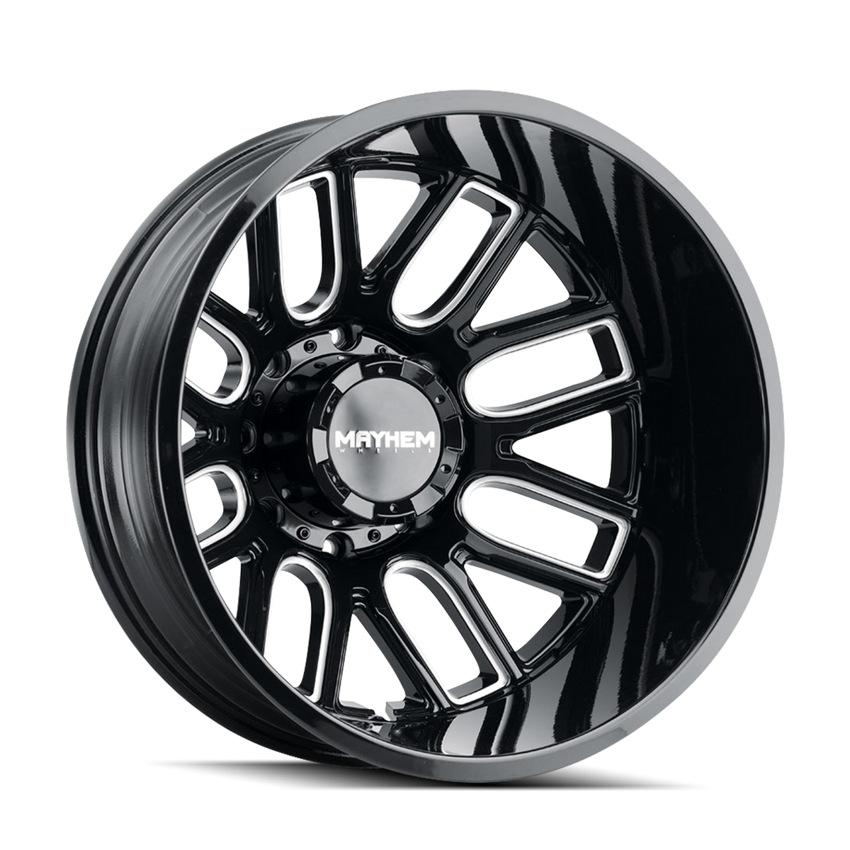 Mayhem COGENT DUALLY Gloss black milled 20x8.25 -232 8x210mm 154.2mm - Wheelwiz