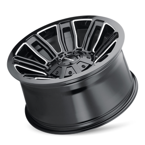 Mayhem DECOY Gloss black milled 20x10 -19 8x165.1|8x170mm 130.8mm - Wheelwiz