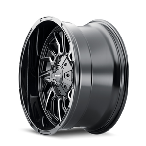 Mayhem FLYWHEEL Gloss black milled 20x10 -19 6x135|6x139.7mm 106mm - Wheelwiz