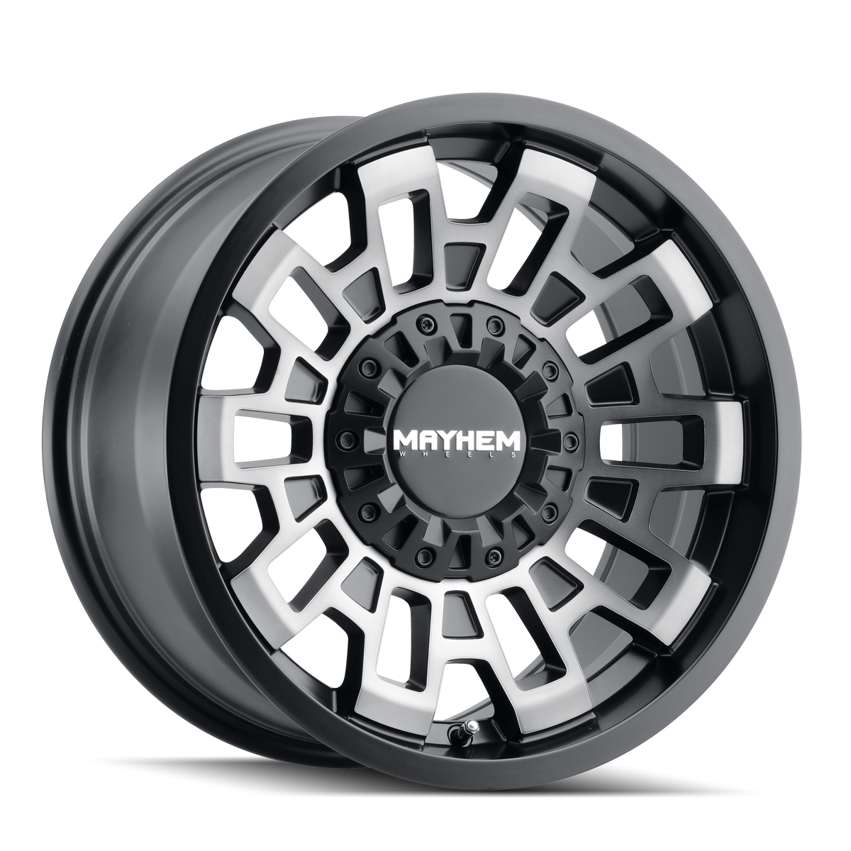 Mayhem CORTEX Matte black machined 20x10 -19 5x127|5x139.7mm 87.1mm - Wheelwiz