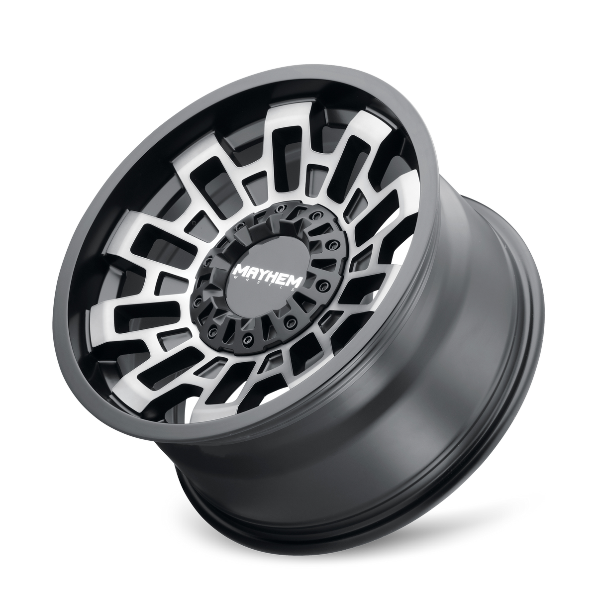 Mayhem CORTEX Matte black machined 17x9 -12 6x135|6x139.7mm 106mm - Wheelwiz