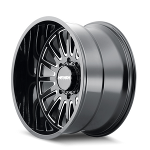 Mayhem UTOPIA Gloss black milled 20x10 -19 8x165.1mm 125.2mm - Wheelwiz