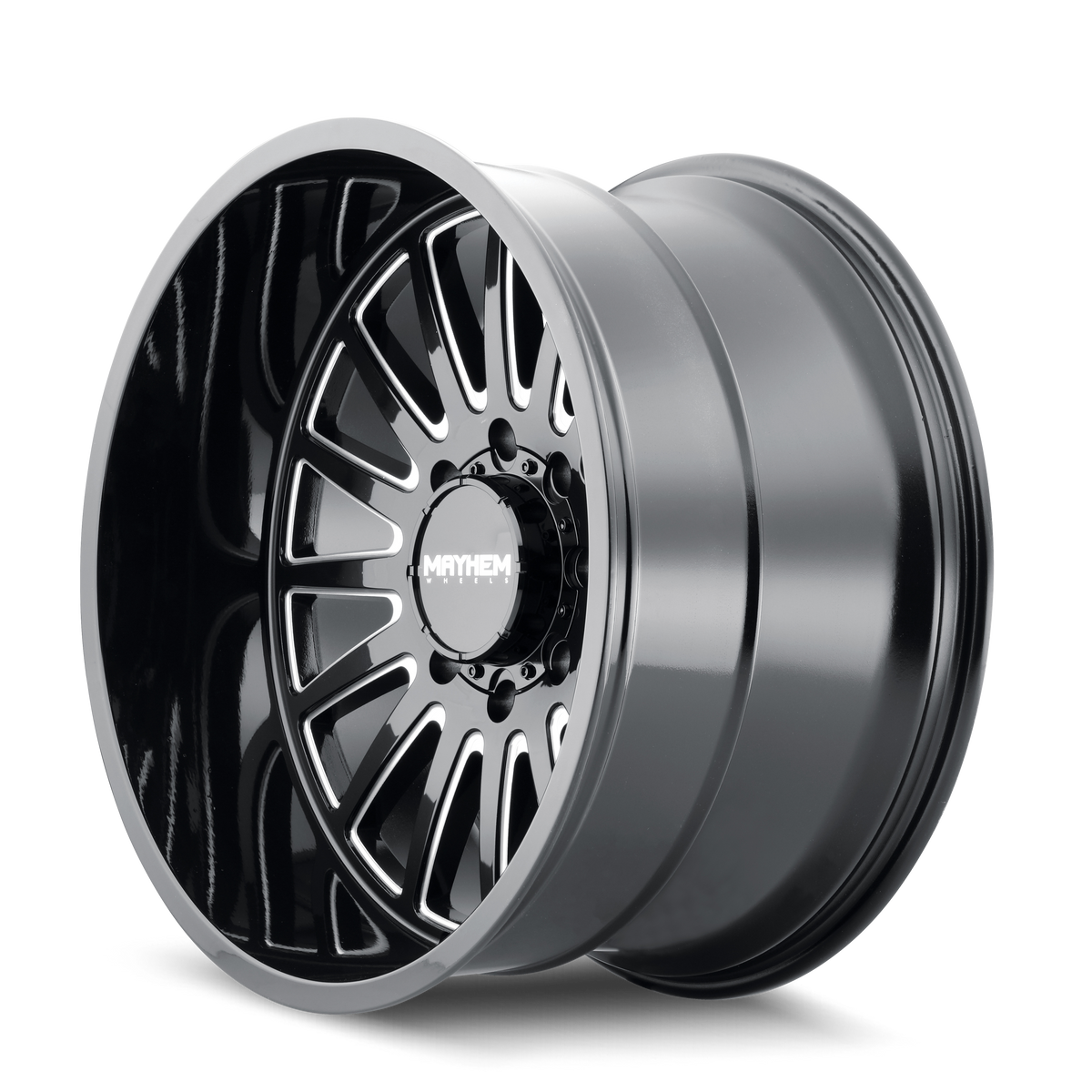 Mayhem UTOPIA Gloss black milled 20x9 +18 8x165.1mm 125.2mm - Wheelwiz