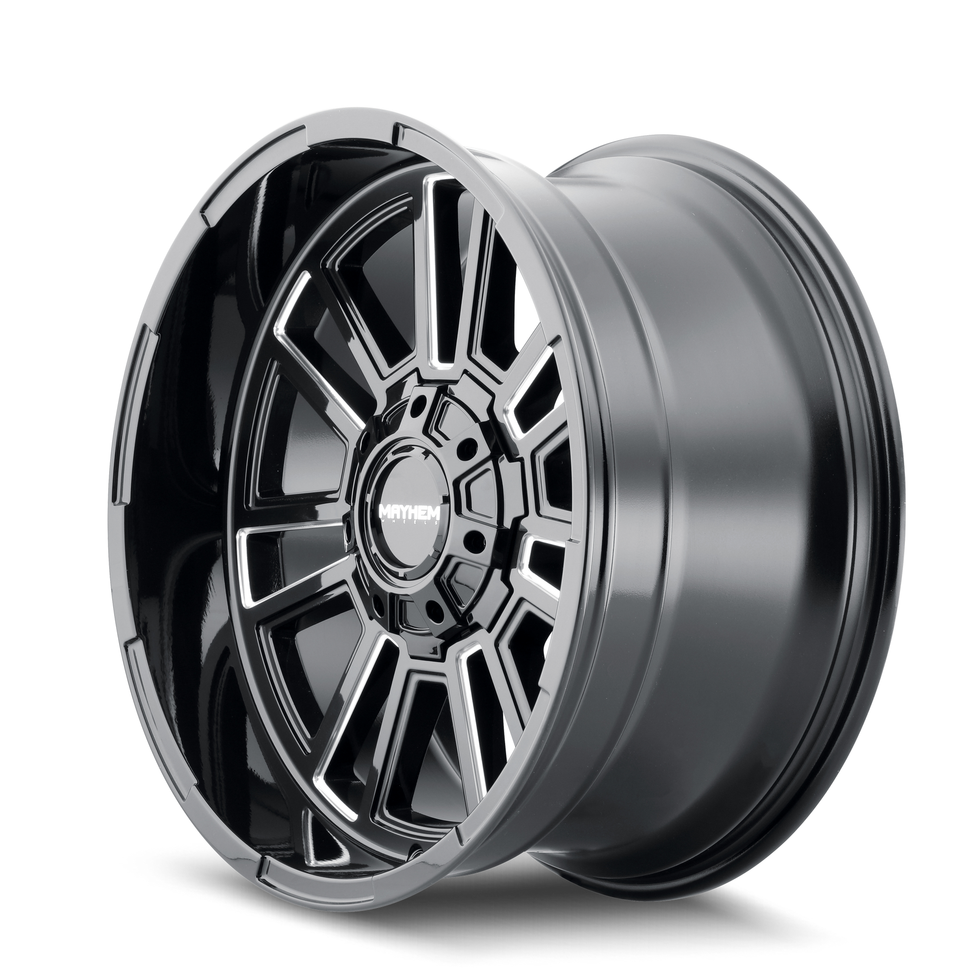 Mayhem APOLLO Gloss black milled 20x9 0 8x165.1mm 125.2mm - Wheelwiz