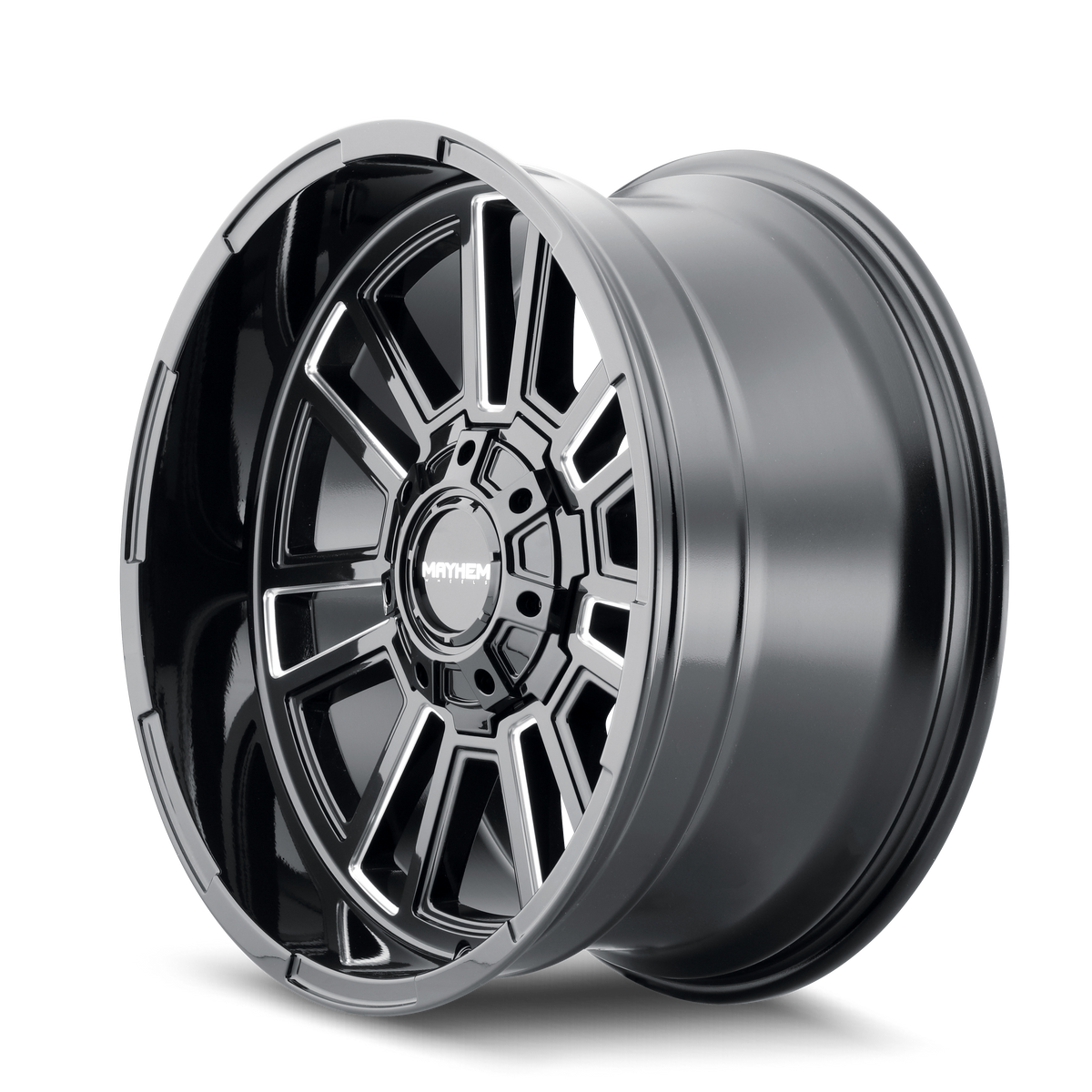 Mayhem APOLLO Gloss black milled 20x10 -19 8x165.1mm 125.2mm - Wheelwiz