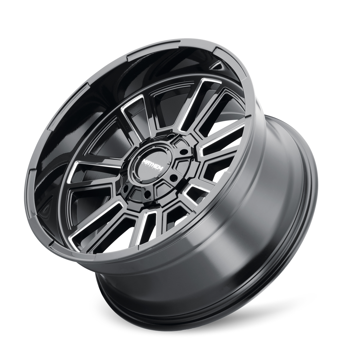 Mayhem APOLLO Gloss black milled 20x9 +18 8x165.1mm 125.2mm - Wheelwiz