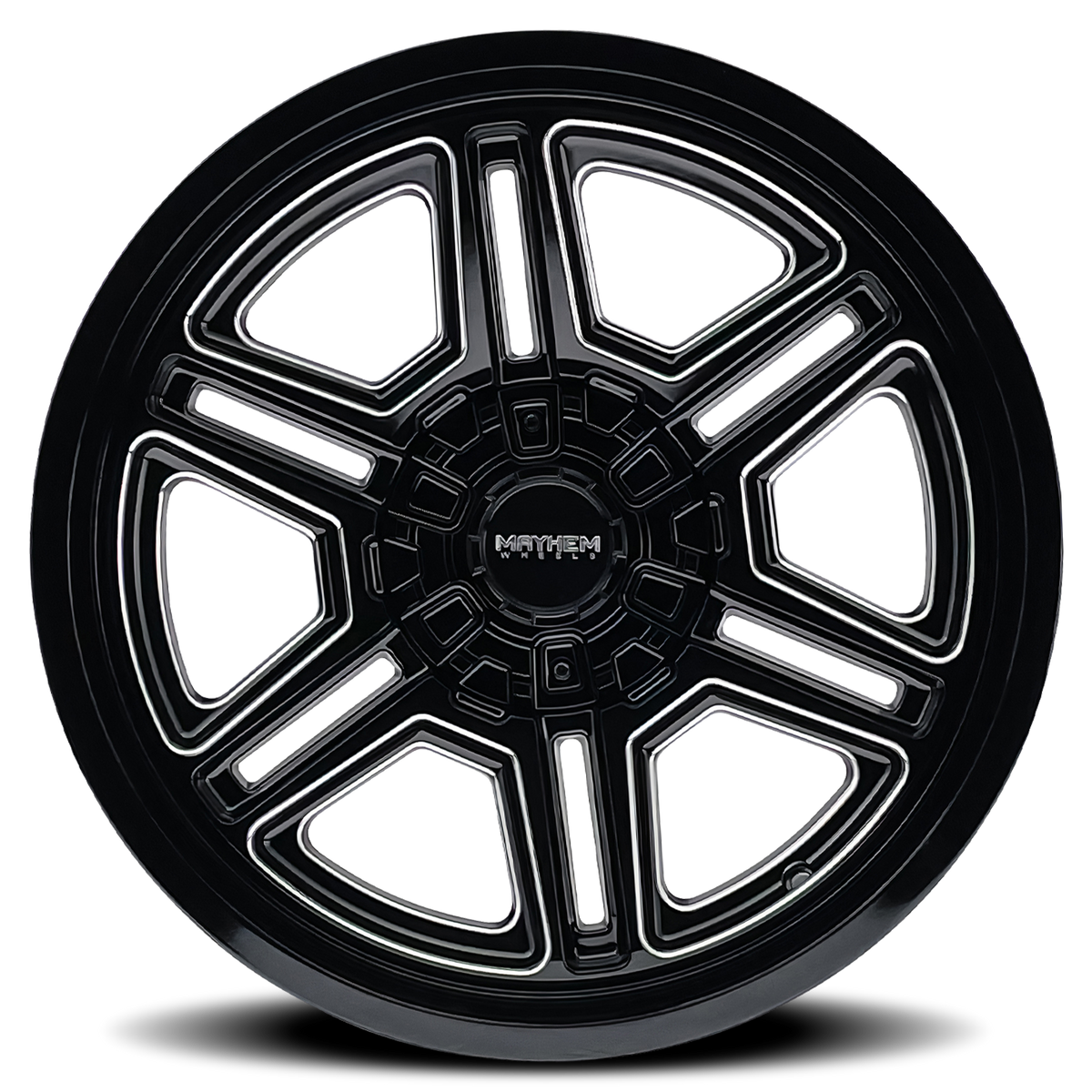 Mayhem HERMOSA Gloss black milled 20x9 +18 5x127|5x139.7mm 87mm - Wheelwiz