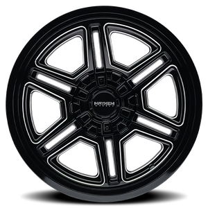 Mayhem HERMOSA Gloss black milled 20x12 -44 6x135|6x139.7mm 106mm - Wheelwiz