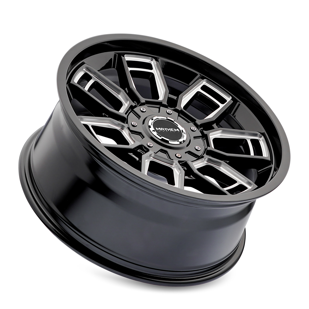 Mayhem ORDINANCE Gloss black milled 20x9 0 5x127|5x139.7mm 87.1mm - Wheelwiz