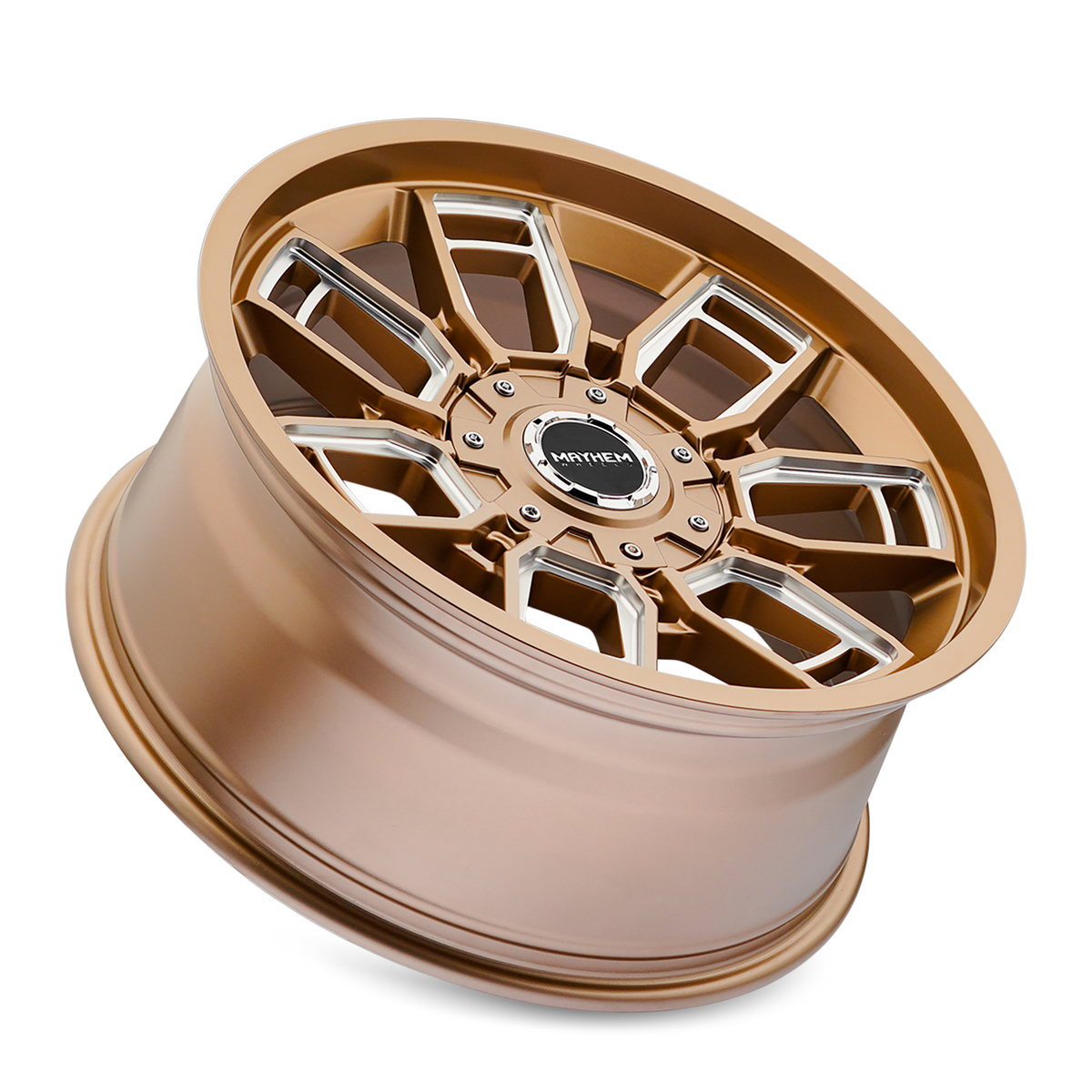 Mayhem ORDINANCE Gloss bronze milled 20x9 0 6x135|6x139.7mm 106.1mm - Wheelwiz