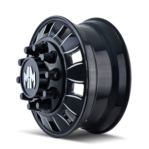 Mayhem BIGRIG Gloss black milled 22.5x8.25 +169 10x285.75mm 220.1mm