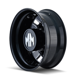 Mayhem BIGRIG Gloss black milled 22x8.25 +169 10x285.75mm 220.1mm - Wheelwiz