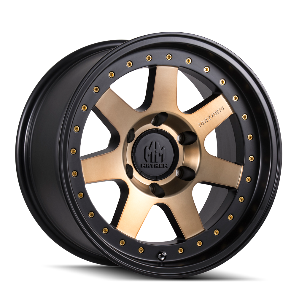 Mayhem PRODIGY Matte black machined 17x9 -6 6x120mm 66.9mm - WheelWiz