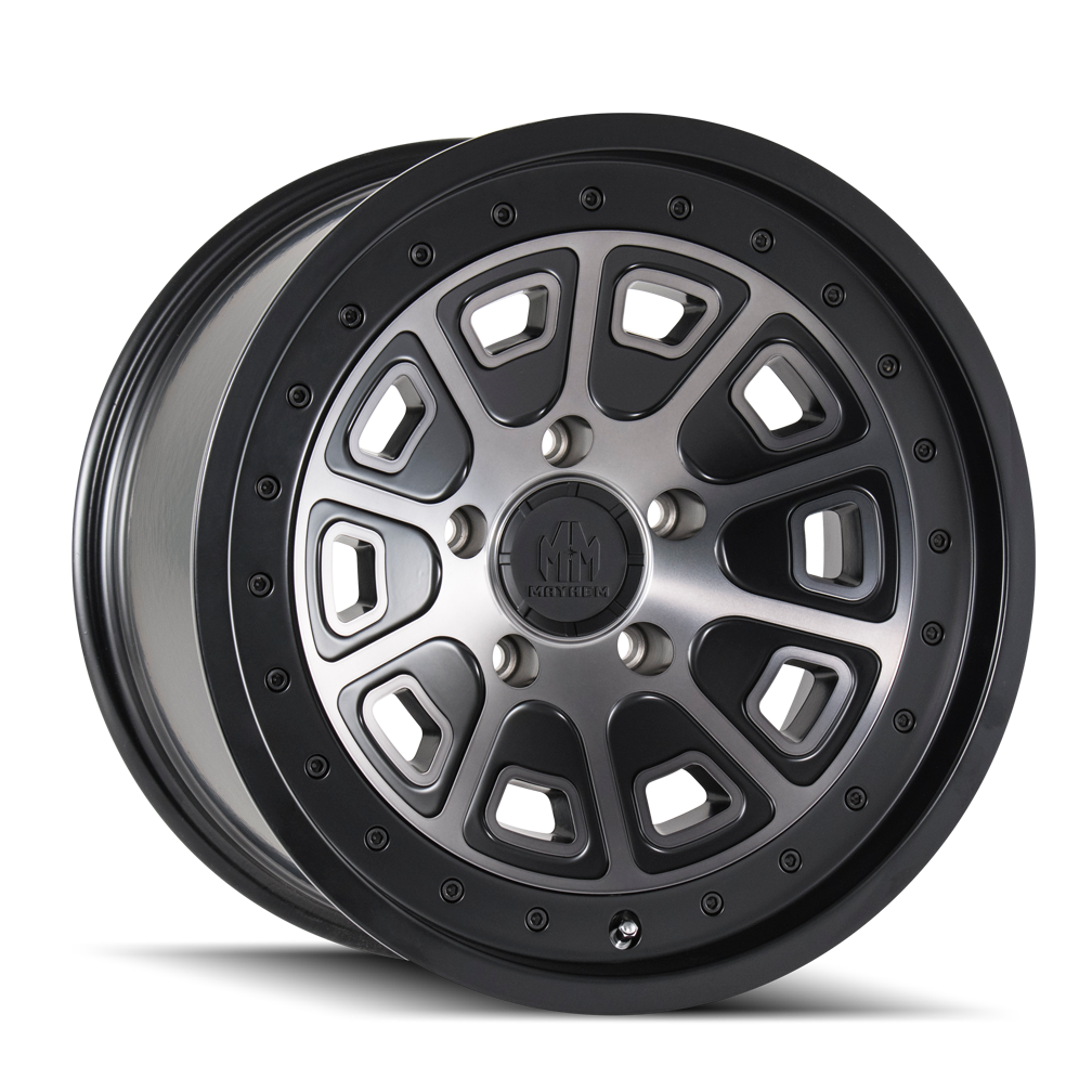 Mayhem FLAT IRON Matte black machined 18x9 0 6x135mm 87.1mm - WheelWiz