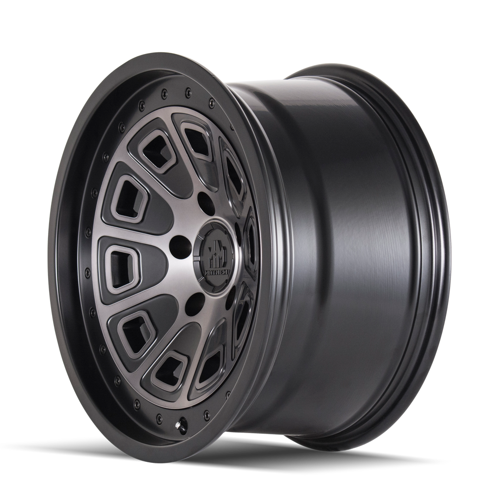 Mayhem FLAT IRON Matte black machined 20x9 0 6x135mm 87.1mm