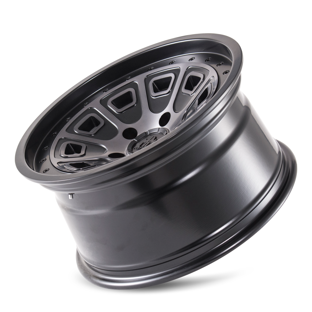 Mayhem FLAT IRON Matte black machined 18x9 0 6x120mm 66.9mm - Wheelwiz