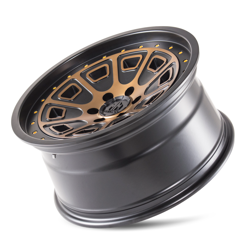 Mayhem FLAT IRON Matte black machined 17x9 -12 5x127mm 78.1mm - WheelWiz