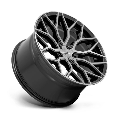 Niche M262 MAZZANTI Gloss Black Brushed Face 20x9 +35 5x114.3mm 72.6mm - Wheelwiz
