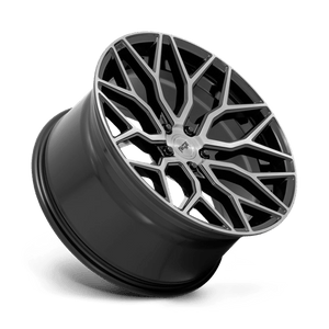 Niche M262 MAZZANTI Gloss Black Brushed Face 22x10 +30 5x120mm 74.1mm - Wheelwiz