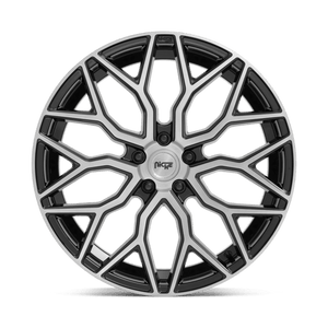 Niche M262 MAZZANTI Gloss Black Brushed Face 19x8.5 +35 5x120mm 72.6mm - Wheelwiz