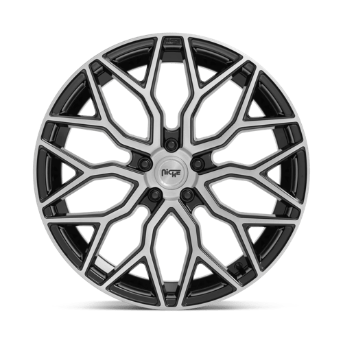 Niche M262 MAZZANTI Gloss Black Brushed Face 20x10.5 +35 5x120mm 72.6mm - Wheelwiz